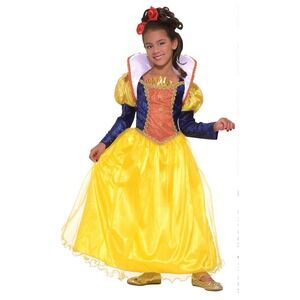 Snow White Disney Princess Halloween Deluxe Child Costume Sz S 4/6 Fast Shipping